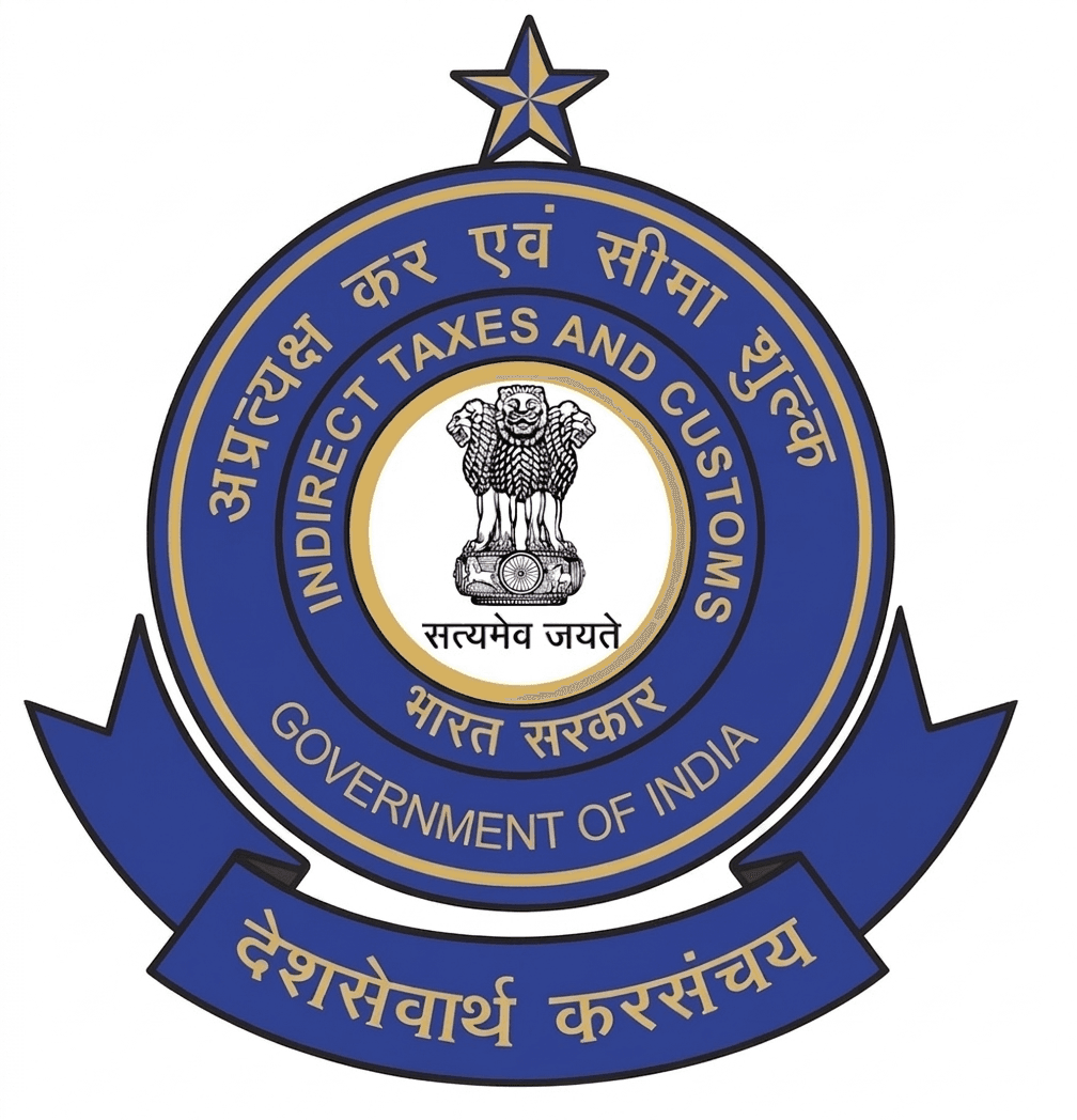Indirect Taxes and Customs (Government of India) emblem representing the ICEGATE Registration